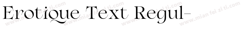 Erotique Text Regul字体转换